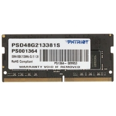 Оперативная память Patriot Signature, DDR4, 8GB (1x8 GB), 2133 MHz, CL15, SO-DIMM