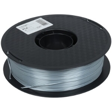 Филамент Crown Micro CM-FILPLAS005S PLA Silk 1.75 1кг серебряный