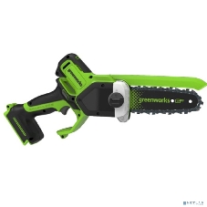 Цепная мини пила аккумуляторная GreenWorks GD24CS15 24V, 15см, бесщеточная, с автоматической смазкой цепи, без АКБ и ЗУ [2010107]