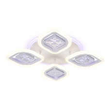 Светильник Ambrella light FA280/4 WH белый 69W 530*530*80 (ПДУ РАДИО 2.4G)