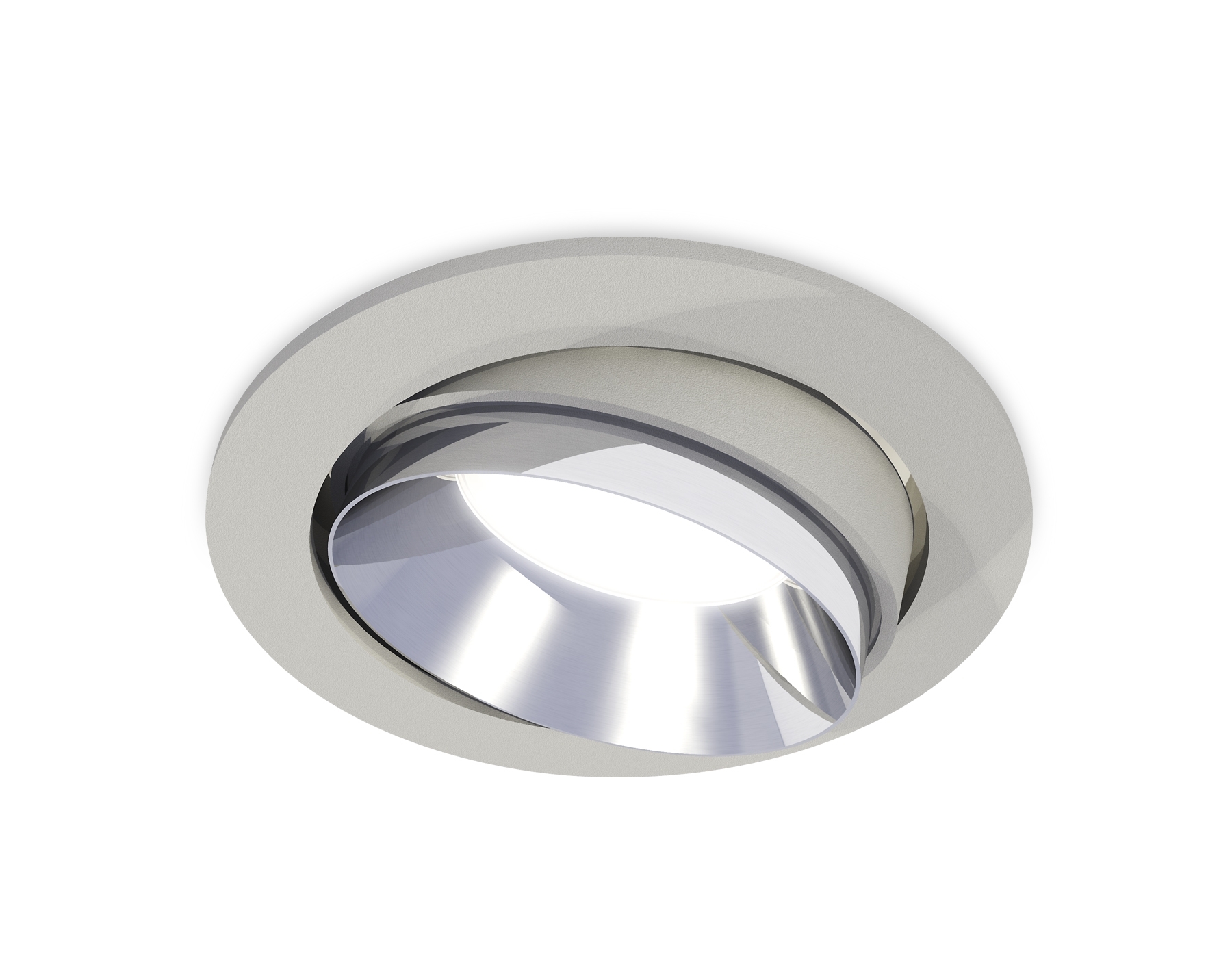 Комплект встраиваемого поворотного светильника Ambrella light XC7653022 SGR/PSL серый песок/серебро полированное MR16 GU5.3 (C7653, N7032)