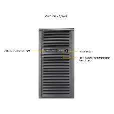 Серверная платформа Supermicro Mainstream Server Mini-Tower, 1x LGA1718 (AMD EPYC™ 4004 / 4005; Ryzen™ 7000 / 9000), 4x DDR5 Up to 192GB, 4x fixed 3.5