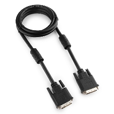 Кабель DVI-D dual link Gembird/Cablexpert, 25M/25M, 1.8м, черный, экран, феррит.кольца, пакет