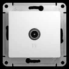 Механизм розетки TV 1-м СП Glossa 1DB белый SchE GSL000191