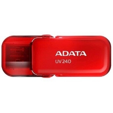 Флешка USB ADATA UV240 (AUV240-64G-RRD), 64Gb, USB 2.0, R/W 15/5, красный