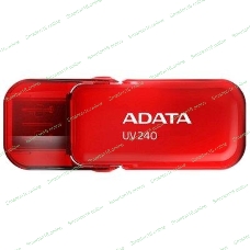 Флешка USB ADATA UV240 (AUV240-64G-RRD), 64Gb, USB 2.0, R/W 15/5, красный