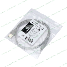Кабель USB2.0 Cablexpert CC-USB2-AM5P-3-N, AM/MiniUSB, медь, экран, Pro, 0.9м серый, пакет