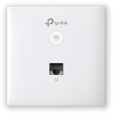 Точка доступа TP-Link Omada AC1200 wireless MU-MIMO Gigabit wall-plate Access Point, 1 Gigabit downlink port, 1 gigabit uplink port, 802.3af/at PoE in, wall plate mounting, support standalone mode and controlled by Omada SDN controller (Software/hardware/Cloud)