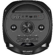 Колонка АС SVEN PS-750, черный (80 Вт, TWS, Bluetooth, FM, USB, microSD, LED-дисплей, 2х4400мА*ч)