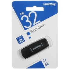 Флешка USB Smartbuy Scout Black (SB032GB3SCK), 32Gb, USB 3.0, R/W 100/40, черный