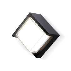Уличный настенный архитектурный светильник ST5233 BK черный IP65 LED 4200K 12W 220*220*100