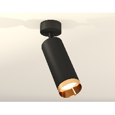 Светильник Ambrella Light XM6343005 SBK/PYG черный песок/золото желтое полированное MR16 GU5.3 (A2210, C6343, N6134)