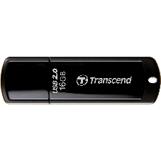 Флешка USB Transcend JetFlash 350 (TS16GJF350), 16Gb, USB 2.0, R/W 15/7, черный