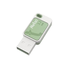 Флешка USB Netac UA31 (NT03UA31N-128G-32GN), 128Gb, USB 3.2, R/W 110/45, зеленый/белый