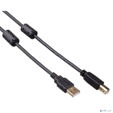 Кабель USB 2.0 ExeGate EX-CCF-USB2-AMBM-2.0 (Am/Bm, 2,0м, 2 фильтра)