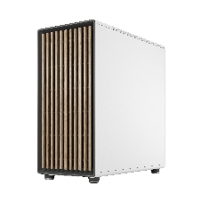 Компьютерный корпус без блока питания Fractal Design North XL TG Dark Tint, Full-Tower, 3x140мм, 2xUSB-A 3.2 + 1xUSB 3.2 Type-C E-ATX, ATX, mATX, mITX Wood panel, Chalk белый