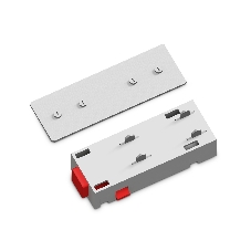 GL1105 WH белый коннектор питания с соеденителем прямой для шинопровода Magnetic 220V 68*28.5*18