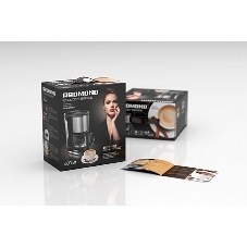 Кофеварка капельная Redmond RCM-M1507 черный/серебристый, исп. кофе - молотый, 0.6 л, 600 Вт