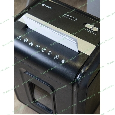 Шредер Heleos УМ32-4 черный/серебристый (секр.P-4) фрагменты 28лист. 32лтр. скрепки скобы пл.карты CD