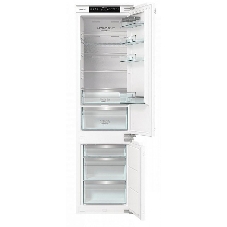 Встраиваемый холодильник Gorenje NRKI519E82WF, 193 см, электронное управление, цифровой дисплей, Wi-Fi, NoFrost Dual, Multiflow 360, контейнер CrispZone с контролем влажности, функция ConvertActive, AdaptTech, MultiAdjust, жесткое крепление, инверторный компрессор, уровень шума 35 дБ