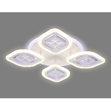 Светильник Ambrella light FA280/4 WH белый 69W 530*530*80 (ПДУ РАДИО 2.4G)
