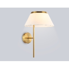 Настенный светильник Ambrella light LH72475 BS/WH латунь/белый Е14 max 40W 300*260*400