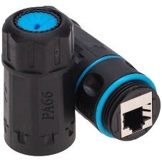 Индустриальный проходной адаптер уличный, RJ-45(8P8C), FTP, CAT 6, IP68 Rexant