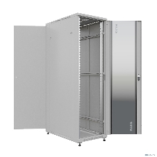 Шкаф серверный NTSS Премиум (NTSS-R22U60100GS) напольный 22U 600x1000мм пер.дв.стекл металл 900кг серый IP20 сталь