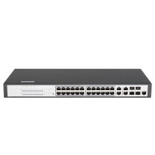 Коммутатор управляемый L2 POE GIGALINK GL-SW-G204-28P - 24 BASE-TX 10/1001000Mb/s POE, 4 1/10G SFP+, 1 Console. 1U 19