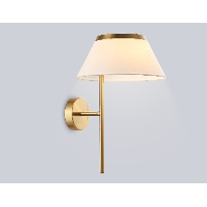 Настенный светильник Ambrella light LH72475 BS/WH латунь/белый Е14 max 40W 300*260*400
