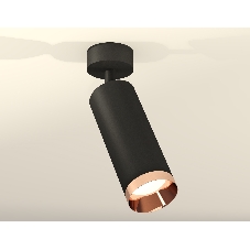 Светильник Ambrella Light XM6343006 SBK/PPG черный песок/золото розовое полированное MR16 GU5.3 (A2210, C6343, N6135)