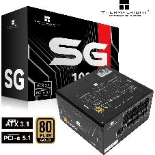 Блок питания Thermalright Power Supply TR-SG1000, 1000Вт, 80+ Gold, 120мм, модульный, черный