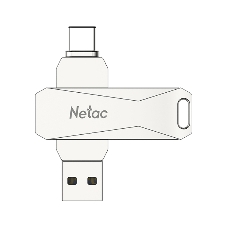 Флешка USB Netac U782C NT03U782C-128G-30PN dual USB 3.0+TypeC 128Gb, retail version