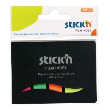 Закладки самоклеящиеся, индексы пластиковые Stick`n 21077 4 цвета в упаковке, 25 листов, в обложке 25x45мм,+12x45мм, европодвес Закладки самоклеящиеся, индексы пластиковые Stick`n 21077 4 цвета в упаковке, 25 листов, в обложке 25x45мм,+12x45мм, европодвес