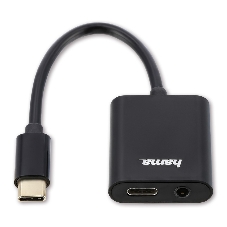 USB-концентратор Hama 00135748, USB Type C, 3.5мм/Type C, USB Type-C