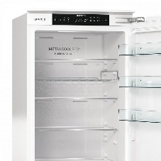 Встраиваемый холодильник Gorenje NRKI519E82WF, 193 см, электронное управление, цифровой дисплей, Wi-Fi, NoFrost Dual, Multiflow 360, контейнер CrispZone с контролем влажности, функция ConvertActive, AdaptTech, MultiAdjust, жесткое крепление, инверторный компрессор, уровень шума 35 дБ