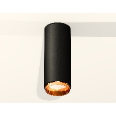 Светильник Ambrella Light XS6343005 SBK/PYG черный песок/золото желтое полированное MR16 GU5.3 (C6343, N6124)
