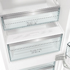 Встраиваемый холодильник Gorenje NRKI519E82WF, 193 см, электронное управление, цифровой дисплей, Wi-Fi, NoFrost Dual, Multiflow 360, контейнер CrispZone с контролем влажности, функция ConvertActive, AdaptTech, MultiAdjust, жесткое крепление, инверторный компрессор, уровень шума 35 дБ
