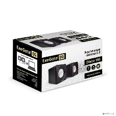 Акустическая система 2.0 ExeGate EX287050RUS Disco 160 (питание USB, 2х3Вт (6Вт RMS), 100-20000Гц, черный)
