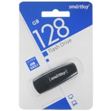 Флешка USB Smartbuy Scout black (SB128GB3SCK), 128Gb, USB 3.0, R/W 100/40, черный
