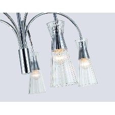 Люстра Ambrella light LH55651/5 СH/CL хром/прозрачный E14*5 max 40W D600*440