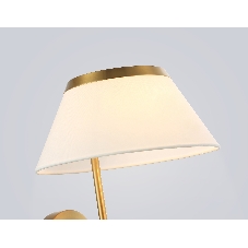 Настенный светильник Ambrella light LH72475 BS/WH латунь/белый Е14 max 40W 300*260*400