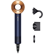 Фен Dyson HD07 синий/медный, 1600 Вт, компактный, ионизация