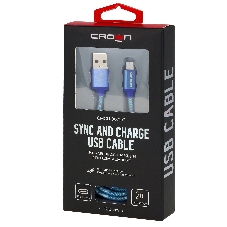 Кабель Crown USB - USB Type-C CMCU-3072C blue