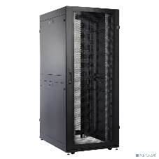 Шкаф серверный ПРОФ напольный 42U (800x1000) дверь перфор. 2 шт., черный, в сборе (ШТК-СП-42.8.10-44АА-9005)
