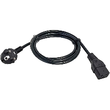 Шнур питания ITK PC-C19D-3M C19-Schuko проводник.:3x1.5мм2 3м 230В 16А черный