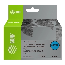 Картридж струйный Cactus CS-L0R40AE (957XL) черный (73 мл) для HP OfficeJet 8210/8218/8720/8725/8730
