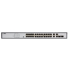 Коммутатор Origo OS2228P/370W OS2228P/370W/B1A (L2) 26x1 Гбит/с 2SFP 24PoE+ 370W неуправляемый