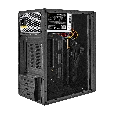 Компьютерный корпус Minitower ExeGate BAA-303-UNS400 (mATX, БП UNS400 с вент. 12см, 2*USB, HD Audio, черный)
