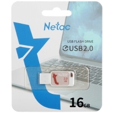 Флешка USB Netac UA31 (NT03UA31N-008G-20PK), 8Gb, USB 2.0, R/W 110/45, розовый/белый